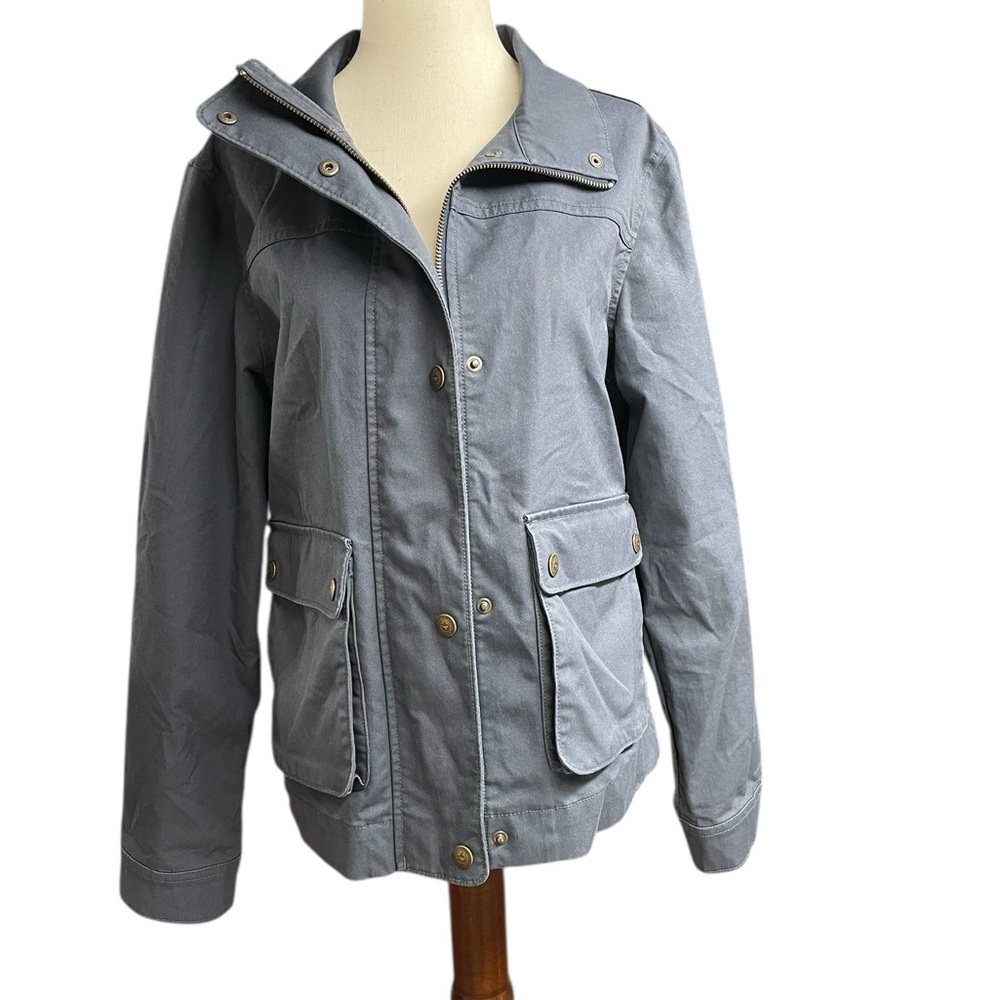 Patagonia Womens Prairie Dusk Barn Jacket Smolder Blue Military Style Coat Sz S - Picture 8 of 16